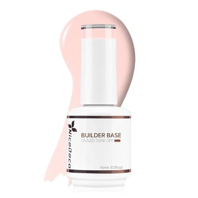Afbeelding van Nicedeco 8 in 1 Builder Base Gel Semi permanente Nagellak Coat Uitbreiding Versterking Color Nail Art 15ML 007