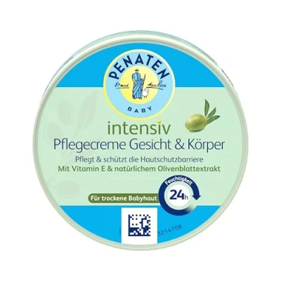 Afbeelding van Intensieve gezichts en lichaamscrème (100 ml), snel intrekkende babyverzorging met vitamine E, 24 uur hydraterende verzorging voor droge huid