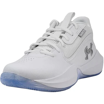 Afbeelding van Under Armour Court Performance Lockdown Basketbalschoenen white, Maat: 43, White Leer/ synthetisch
