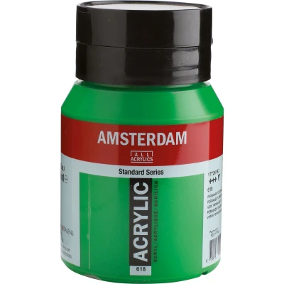 Afbeelding van Amsterdam Acrylverfverf 500 ml Permanentgroen lich