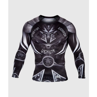 Afbeelding van Venum Gladiator 3.0 Rashguard Long Sleeves Zwart/Wit L