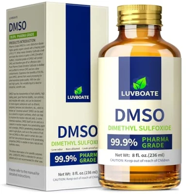 Afbeelding van DMSO in 99,9% farmaceutische kwaliteit 236ml dimethylsulfoxide de bruine glazen fles