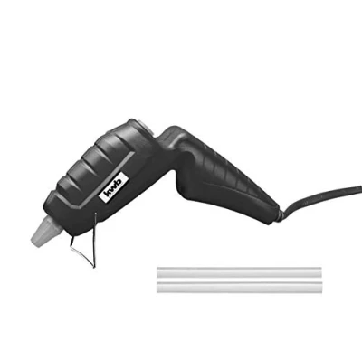 Afbeelding van kwb mini lijmpistool 7 mm incl. 3 lijmstiften, voor knutselen, kantoor etc, 15 Watt, opwarmtijd 5 min., max. 195 C, TÜV/GS getest, zwart