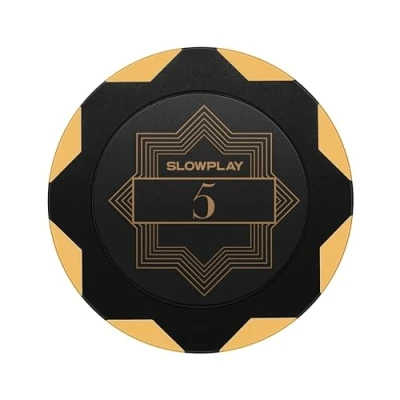 Afbeelding van SLOWPLAY Nash Pokerchips van klei, 50 Clay Poker Chips Metalen kern 14 g voor Texas Hold`em Jetons Casino met eersteklas afwerking en elegant design (Wert 5)
