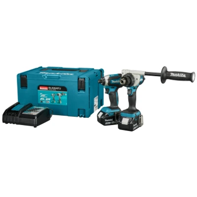 Afbeelding van Makita DLX2545TJ 18v Combiset DDF492 Boor /schroefmachine + DTD153 Slagschroevendraaier (2x 5.0Ah en lader) in Mbox