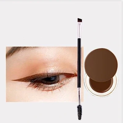 Afbeelding van Waterproof Eyeliner Gel 2 In 1 Long lasting Eyeliner/Eyebrow with Brush High Pigmented Eye Liner (03# Mocha brown)