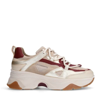 Afbeelding van Sacha Beige Lage Sneakers (Maat 36, Leer)