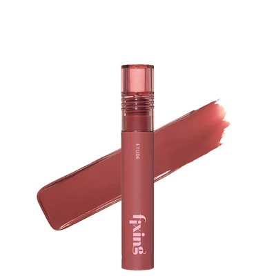 Afbeelding van Etude House Fixeerverf #06 Soft Walnut 4 g Langdurige, sterk gepigmenteerde vloeibare lippenstift, lippenvlek, waterdicht, lichte, matte afwerking, volledige dekking