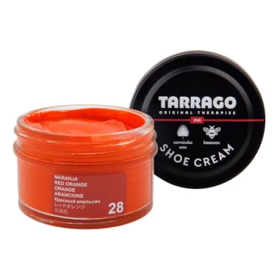 Afbeelding van Tarrago Schoenzalfpotje 50 ml Schoenwascrème Geschikt voor leer en oranje synthetisch (28)