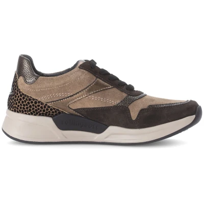 Afbeelding van Gabor rollingsoft sensitive 76.957.45 dames rollende wandelsneaker multikleur maat 35 (EU) 2.5 (UK)
