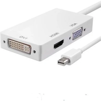 Afbeelding van Mini displayport naar HDMI/DVI/VGA adapter Wit
