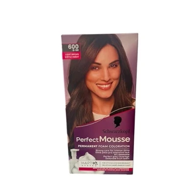 Afbeelding van Perfect Mousse permanente schuimkleuring, 600 lichtbruin, 3 pack (3 x 1 stuks)