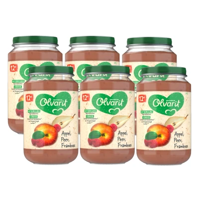 Afbeelding van Olvarit 12m+ Appel Peer Multi verpakking 6x200GR