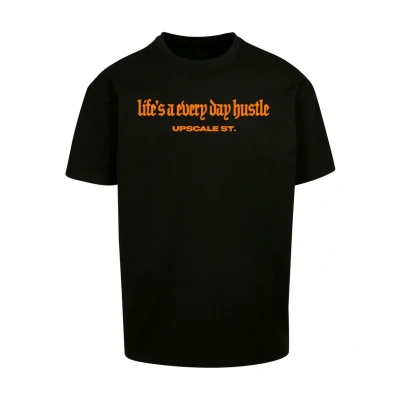 Afbeelding van Upscale by Mister Tee Hustle Tshirt print, Heren, Maat: Large, Black