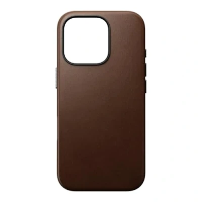 Afbeelding van Nomad Traditional Leather Case iPhone Pro Mag Hoesje bruin