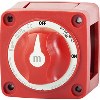 Afbeelding van Mar Bleu System 6006 M Series (mini) batterijschakelaar enkele schakeling on/off