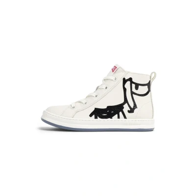 Afbeelding van Camper TWS Sneakers hoog voor kinderen, Maat: 28, Weiß natural Leer