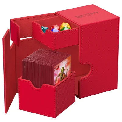 Afbeelding van Ultimate Guard Flip&#039;n&#039;Tray Deck Case 100+ XenoSkin Monocolor Red