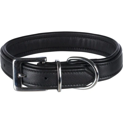 Afbeelding van Trixie Halsband Hond Active Comfort Leer Zwart