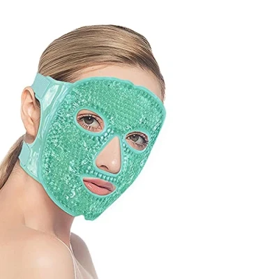 Afbeelding van CAM2 Koelmasker, oogmasker, verkoelend, gel gezichtsmasker, herbruikbaar gelparel oogmasker voor gezwollen ogen, wallen (groen)