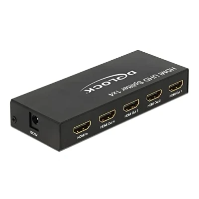 Afbeelding van Delock 18684 HDMI UHD splitter 1 x in &gt; 4 uit 4K