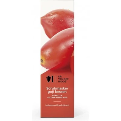 Afbeelding van Dr. van der Hoog Scrub Masker Goji Bessen Normale &amp; Gecombineerde Huid (3 Stuks)