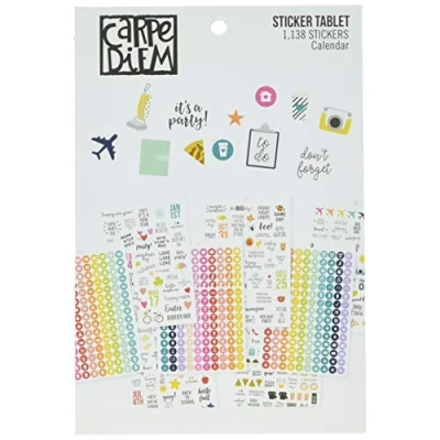 Afbeelding van Carpe Diem A5 Planer, sticker, tablet kalender, 1138 stuks