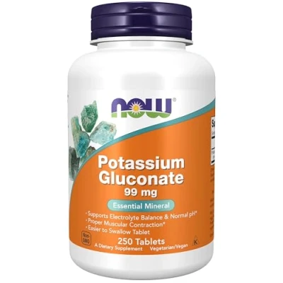 Afbeelding van Now Foods Potassium Gluconate 250 tabletten