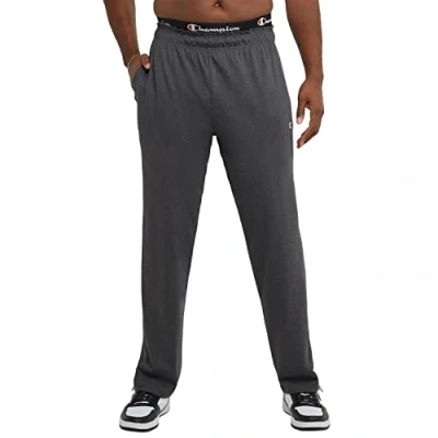 Afbeelding van Champion Herenbroek, lichtgewicht loungebroek met open zoom voor heren, broek van gebreide stof (standaard of groot en lang), XL tall