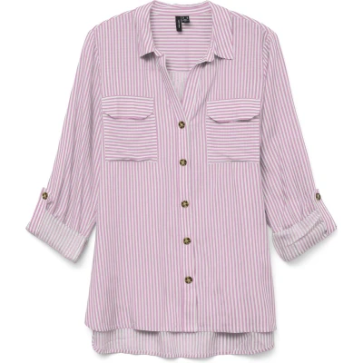 Afbeelding van Vero Moda Bumpy NEW NOOS Overhemdblouse, Dames, Maat: XS, Rosa