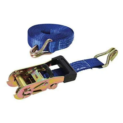Afbeelding van Silverline J haak ratel sjorband met rubberen handvat 6 m x 38 mm, vermogen 1500 kg, capaciteit 3000 kg