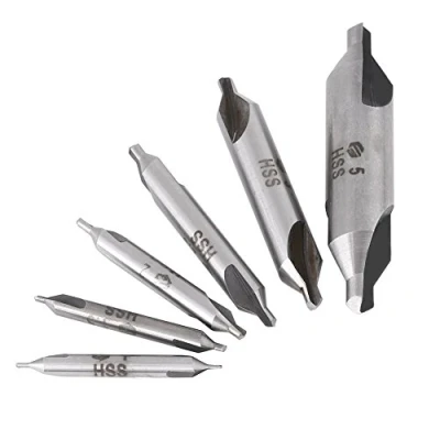 Afbeelding van Center Boor, Centrum Boor Set Van 6 Stuks HSS Centerboren 60 Ø 1/1.5/2 / 2.5/3 5mm voor Metaal