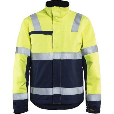Afbeelding van Blåkläder 4069 1514 Multinorm Winterjas Geel/Marineblauw maat 4XL