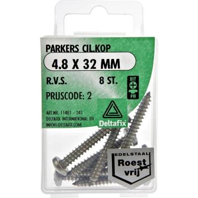 Afbeelding van Spaanplaatschroeven Cilnderkop Pozidriv RVS 4.2x19mm
