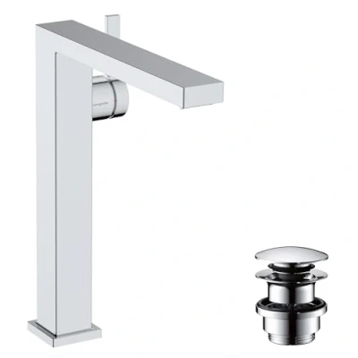 Afbeelding van Hg basin mixer 240 tecturis e fine coolstart with push open waste set 73070000