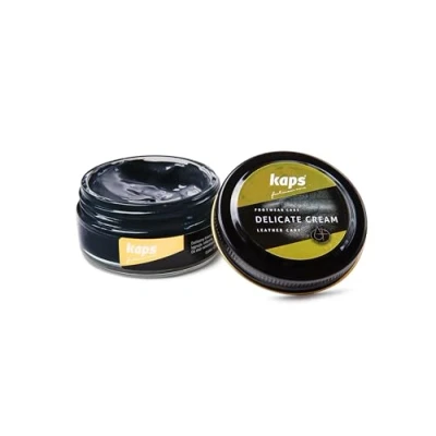 Afbeelding van Kaps Schoencreme schoensmeer verzorgt het leer en geeft glans (117) Donker Blauw 50ml