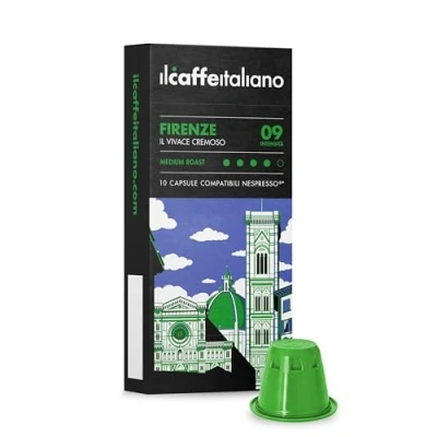 Afbeelding van Compatibele Nespresso 100 Capsules Il Caffè Italiano Blend 9 Florence Intensity