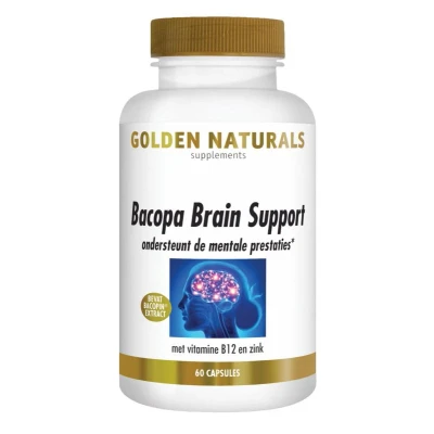 Afbeelding van Golden Naturals Bacopa Brain Support Capsules 60CP