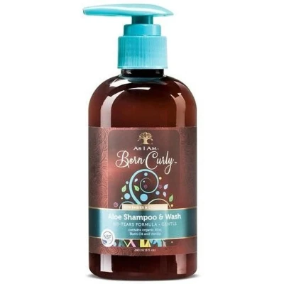 Afbeelding van As i Am Born Curly Aloe Shampoo &amp; Wash 237ml