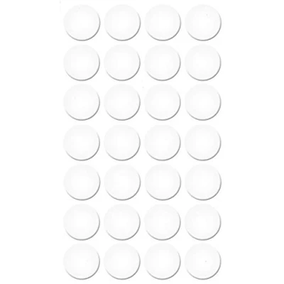 Afbeelding van haggiy Zelfklevende afdekkappen voor meubels en vloeren schroefafdekking afdekking schroeven boorgaten meubelbeschermkappen 20 mm 28 stuks meubelpleister (wit glans)