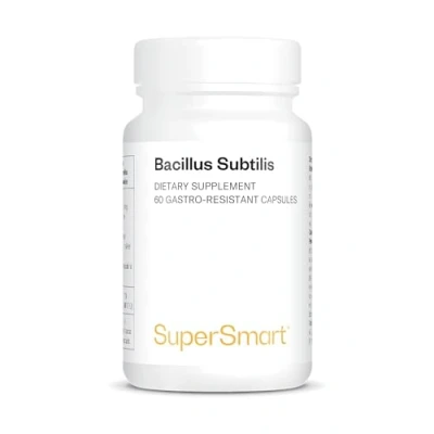 Afbeelding van Supersmart Bacillus Subtilis 3.1 Miljard CFU Probioticastam Verbeteren van natuurlijke afweer &amp; hulp bij uitwendige infecties Non GMO Glutenvrij 60 DR capsules