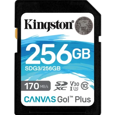 Afbeelding van Kingston SDXC 256GB Video Class V30 UHS I U3 Klasse 10