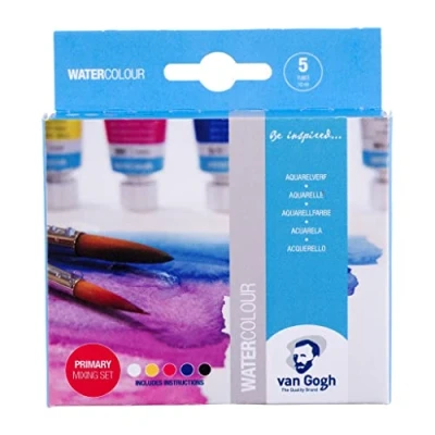 Afbeelding van Aquarelverf Van Gogh primaire mengset 5 x 10 ml tubes