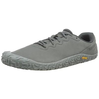 Afbeelding van Merrell Vapor Glove 6 Trail hardloopschoenen, Heren, Maat: 43, Rock Leer