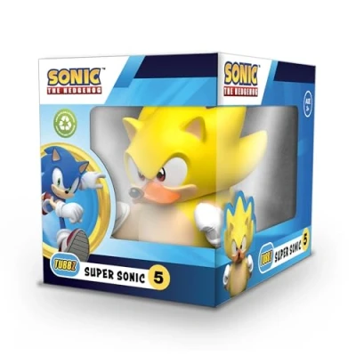 Afbeelding van TUBBZ Boxed Edition Super Sonic Collectible Vinyl Rubber Duck Figuur Officiële The Hedgehog Merchandise TV, films en videogames