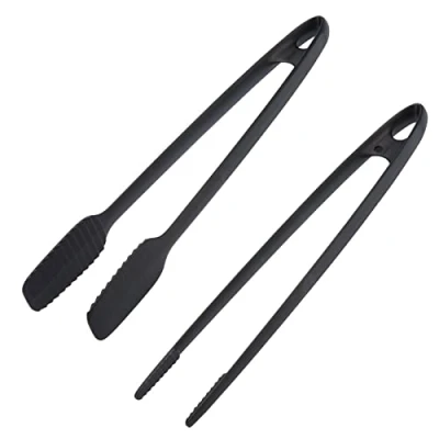 Afbeelding van Braad /serveerpincet en grilltang, set 2 delig, kunststof, lengte: 29 33 cm, zwart, 286922E7 [Energieklasse A+]
