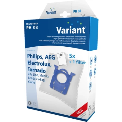 Afbeelding van Philips AEG Electrolux Tornado Variant PH03 Stofzuigerzakken