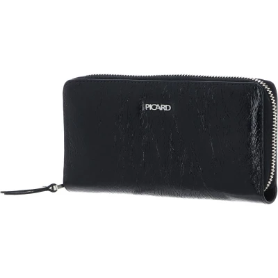 Afbeelding van PICARD Portemonnee Cool Down 1 Zip Around Wallet Black Zwart