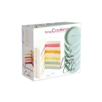 Afbeelding van Scrapcooking Silicone Vormpjes Layer Cake pk/5