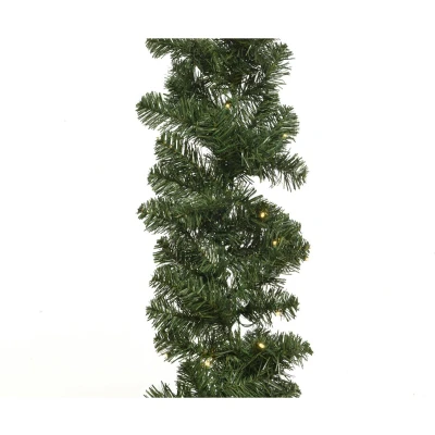 Afbeelding van Guirlande groen 270cm lang 50 LED lampjes